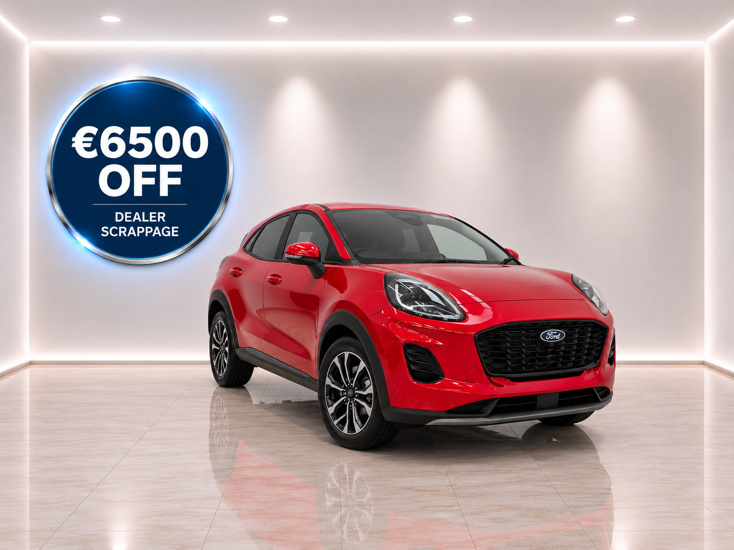 Finlay Ford Scrappage Bonus&nbsp;€6,500 off a Ford Puma MHEV